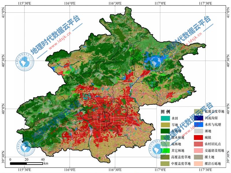 全国范围土地利用数据