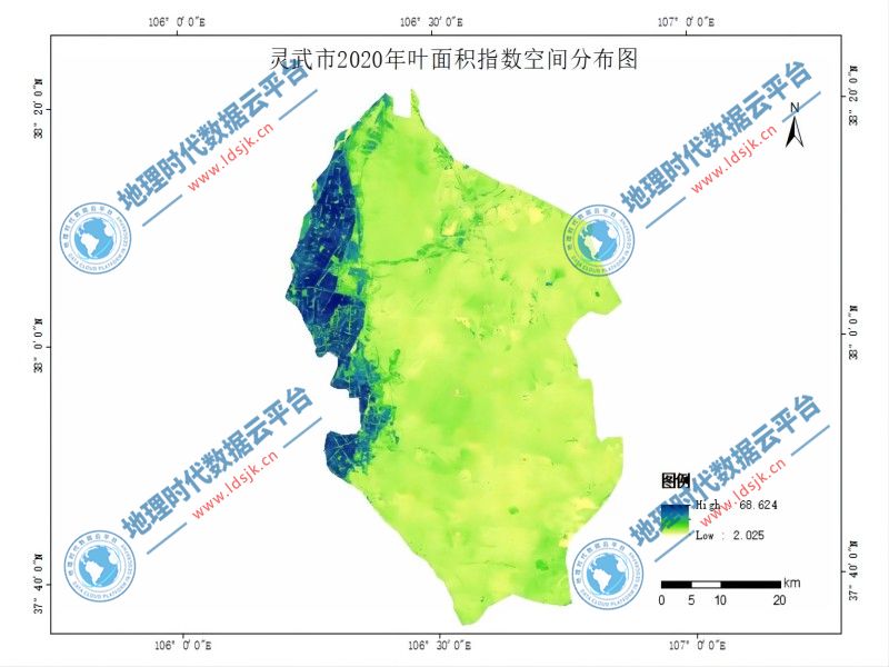 全国范围LAI叶面积指数