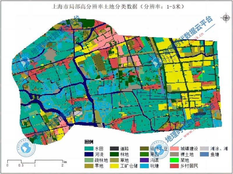 高分辨率土地利用数据