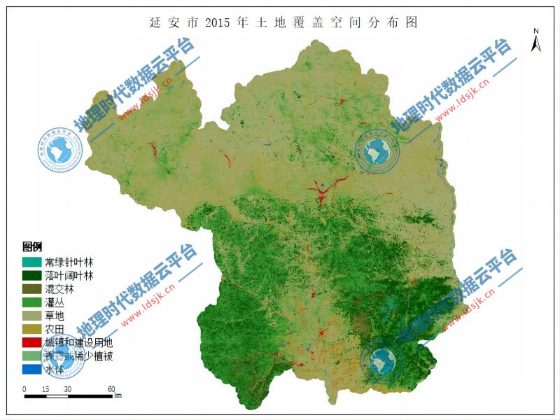 全国范围土地覆盖数据