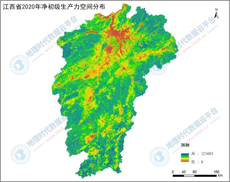 江西省1980-2020年30米NPP数